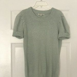 banana republic, short sleeve light turquoise various wool top